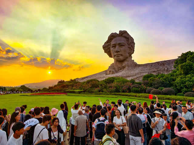红色基地  橘子洲头  毛泽东  旅游  长沙