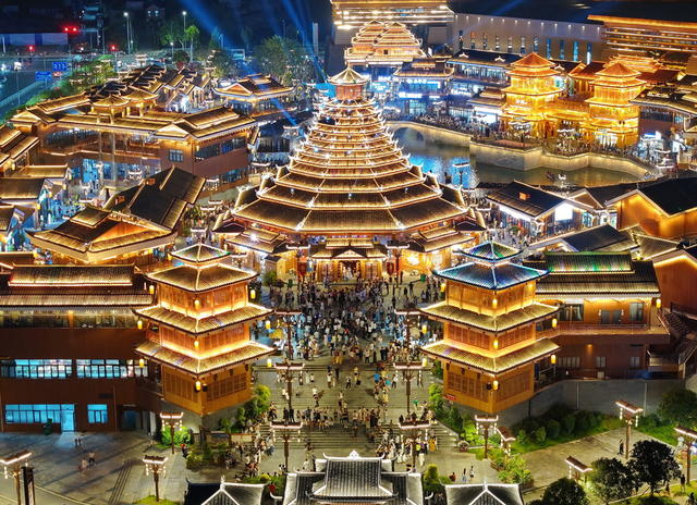 夜经济 夜市 鹤城 鼓楼 侗寨 榆树  怀化西 卯榫