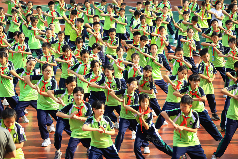 国防教育  校园 少年军校 㵲水小学