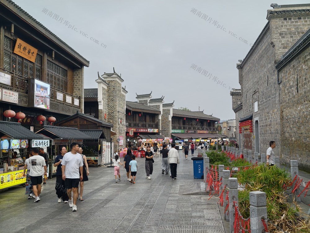 益阳 明清古巷 游人
