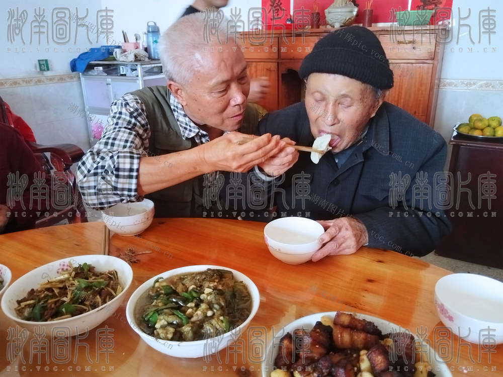 重阳节、中国老年节、星火志愿者、百岁老人何茂基、包饺子喂饭、敬老志愿服务